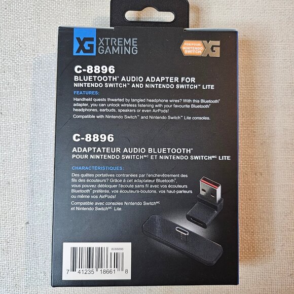 Xtreme Gaming Bluetooth Audio Adapter for Nintendo Switch & Switch LITE - Picture 2 of 6